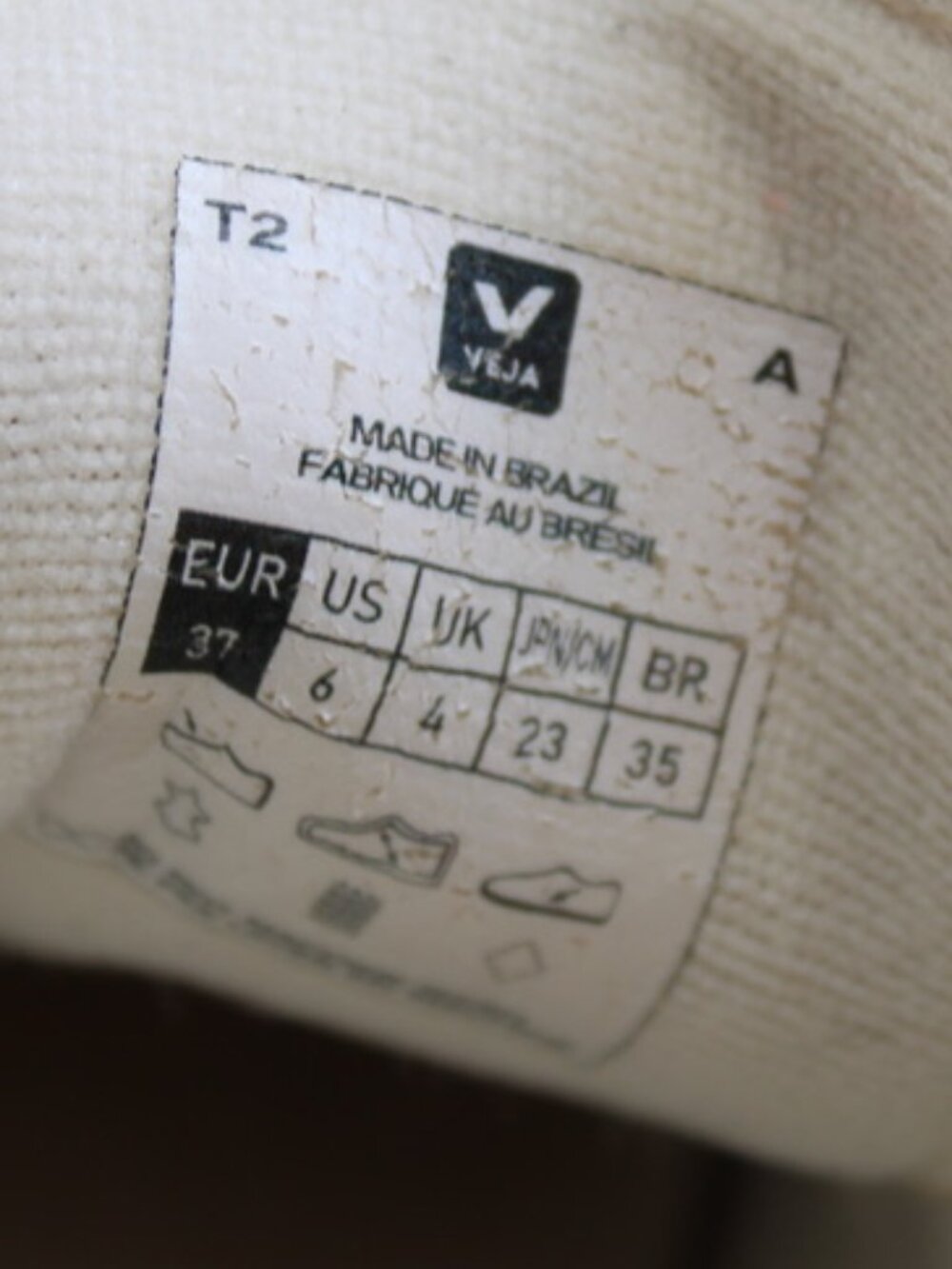 Veja White Lace-Up Sneakers Natural Suede Women's Size 6 - Picture 7 of 7